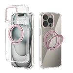 ABEEL MagSafe Q-LUCK ピボットブラケット 透明スマホケース、iPhone 15 Pro Max用、iPhone 15 Pro用、iPhone 15 Plus用、iPhone 15用、iPhone 14 Plus用、iPhone 14用、iPhone 14 Pro用、iPhone 14 Pro Max用