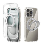 ABEEL MagSafe Q-LUCK ピボットブラケット 透明スマホケース、iPhone 15 Pro Max用、iPhone 15 Pro用、iPhone 15 Plus用、iPhone 15用、iPhone 14 Plus用、iPhone 14用、iPhone 14 Pro用、iPhone 14 Pro Max用