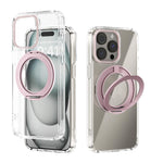ABEEL MagSafe Q-LUCK ピボットブラケット透明フォンケース、iPhone 13 Pro Max用、iPhone 13 Pro用、iPhone 13用