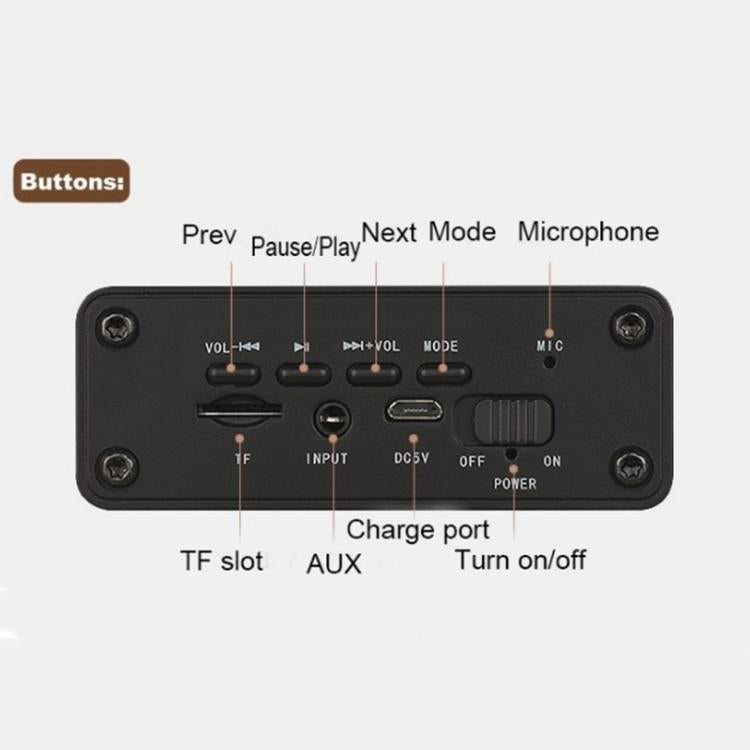 K5 木製ワイヤレスBluetoothスピーカー Bluetooth、AUX、TFカード対応 K5