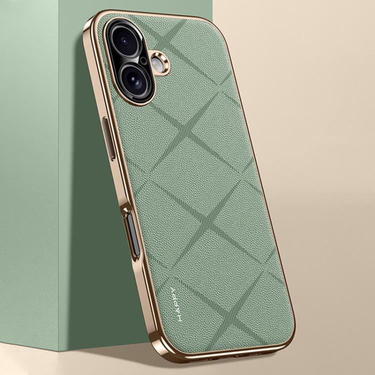 Plain Leather PC Phone Case, For iPhone 17 Pro Max, For iPhone 17 Pro, For iPhone 17, For iPhone Air