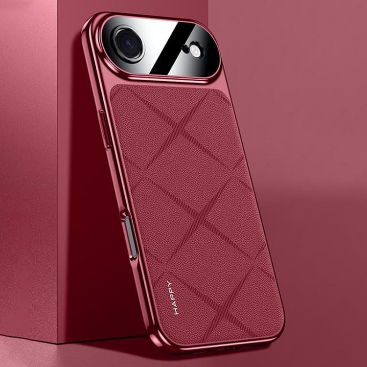Plain Leather PC Phone Case, For iPhone 17 Pro Max, For iPhone 17 Pro, For iPhone 17, For iPhone Air
