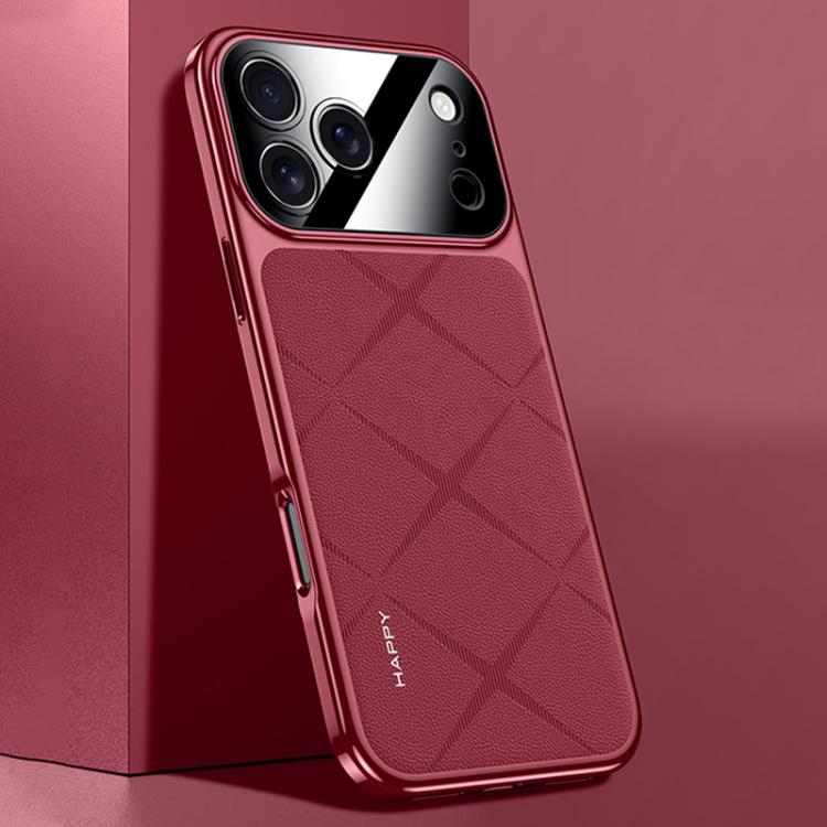 Plain Leather PC Phone Case, For iPhone 17 Pro Max, For iPhone 17 Pro, For iPhone 17, For iPhone Air