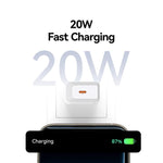 USAMS CC325 T69 PD 20W USB-C / Type-C シングルポート急速充電器、CC325