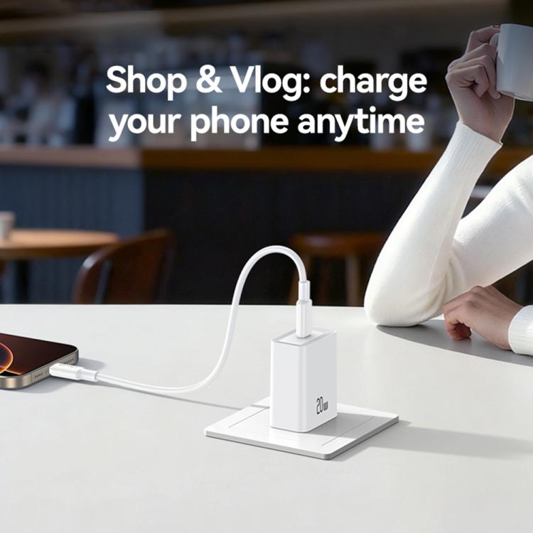 USAMS CC325 T69 PD 20W USB-C / Type-C シングルポート急速充電器、CC325