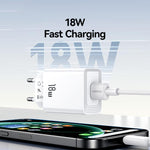USAMS CC324 T69 QC18W USB-A シングルポート急速充電器、CC324