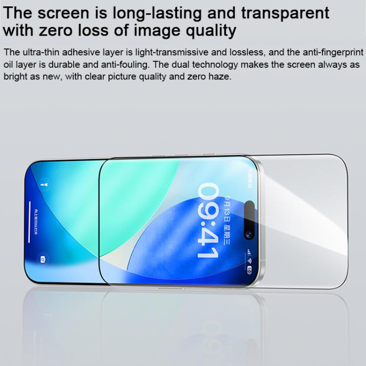 Benks ゼロカーブエッジ HD 強化スクリーンプロテクター、iPhone 17 Pro Max用、iPhone 17用、iPhone Air用