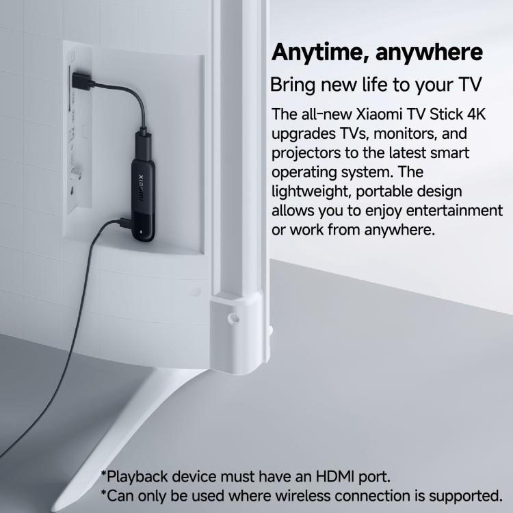オリジナル Xiaomi TVスティック 第2世代 クアッドコア Cortex-A55 4K ウルトラHD デュアルバンド WiFi6 Google TVスティック グローバル版 Google Play対応 2GB+8GB