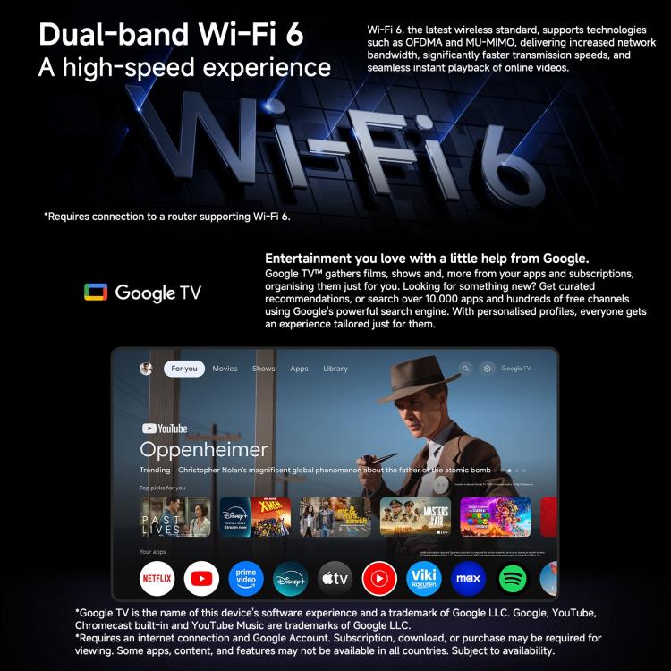 オリジナル Xiaomi TVスティック 第2世代 クアッドコア Cortex-A55 4K ウルトラHD デュアルバンド WiFi6 Google TVスティック グローバル版 Google Play対応 2GB+8GB