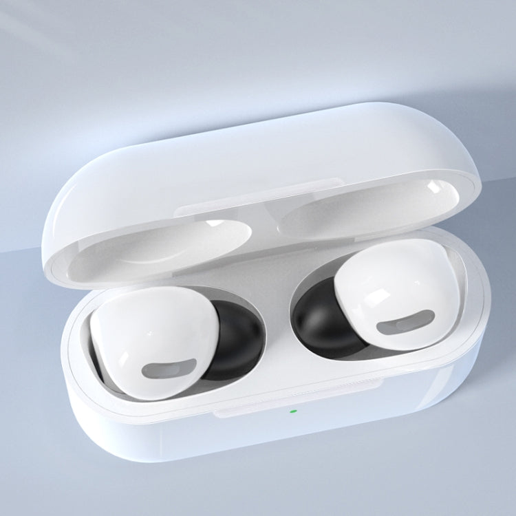 6ペア ワイヤレスイヤホン交換用シリコンイヤーキャップ AirPods Pro用 収納ボックス付き シリコン ホワイト