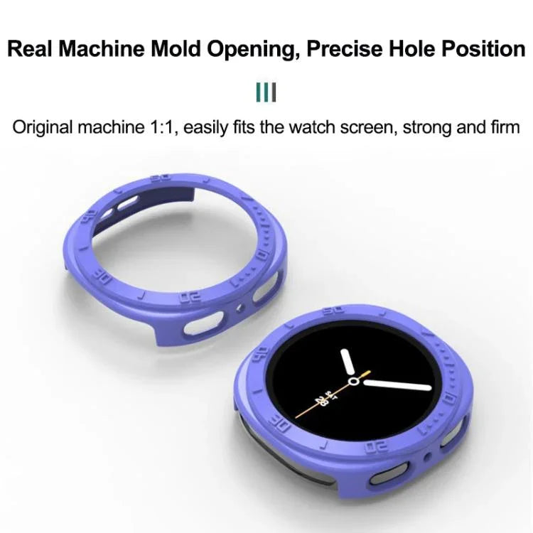 ハーフカバレッジホロウPCウォッチ保護カバー、Samsung Galaxy Watch8 44mm用、Samsung Galaxy Watch8 40mm用
