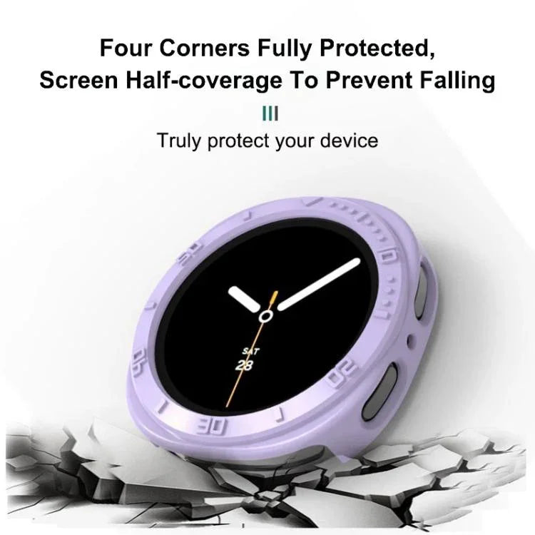 ハーフカバレッジホロウPCウォッチ保護カバー、Samsung Galaxy Watch8 44mm用、Samsung Galaxy Watch8 40mm用