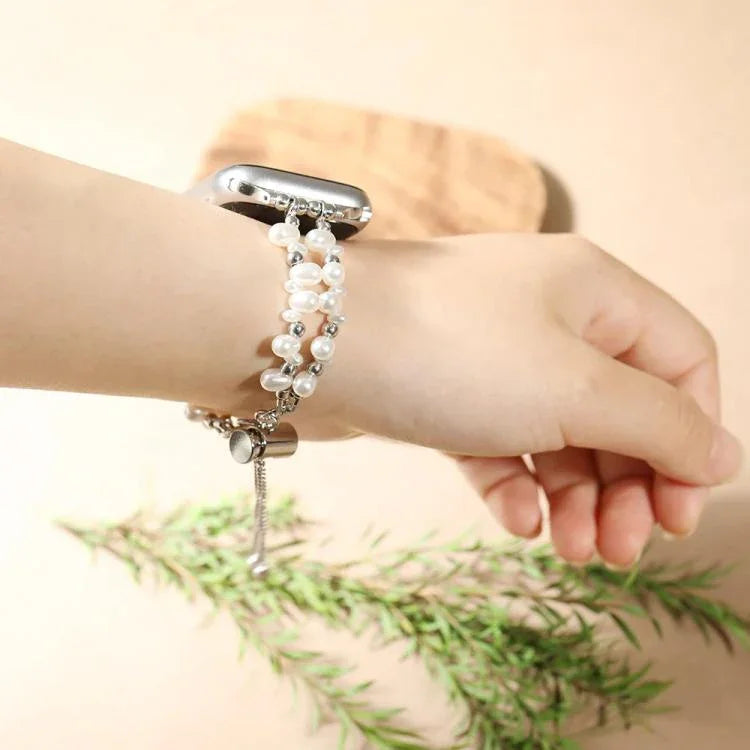 xDfind 不規則パール メタルウォッチバンド、Apple Watch 42 / 44 / 45 / 46 / 49mm用、Apple Watch 38 / 40 / 41 / S11 42mm用