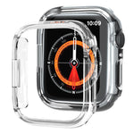 xDfind PC フロストホロー ハーフカバリーウォッチカバー、Apple Watch Series 6 / 5 / 4 / SE 44mm用、Apple Watch Series 6 / 5 / 4 / SE 40mm用、Apple Watch Series 11 46mm / 10 46mm用、Apple Watch Series 11 42mm / 10 42mm用