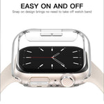 xDfind PC フロストホロー ハーフカバリーウォッチカバー、Apple Watch Series 3 / 2 / 1 42mm用