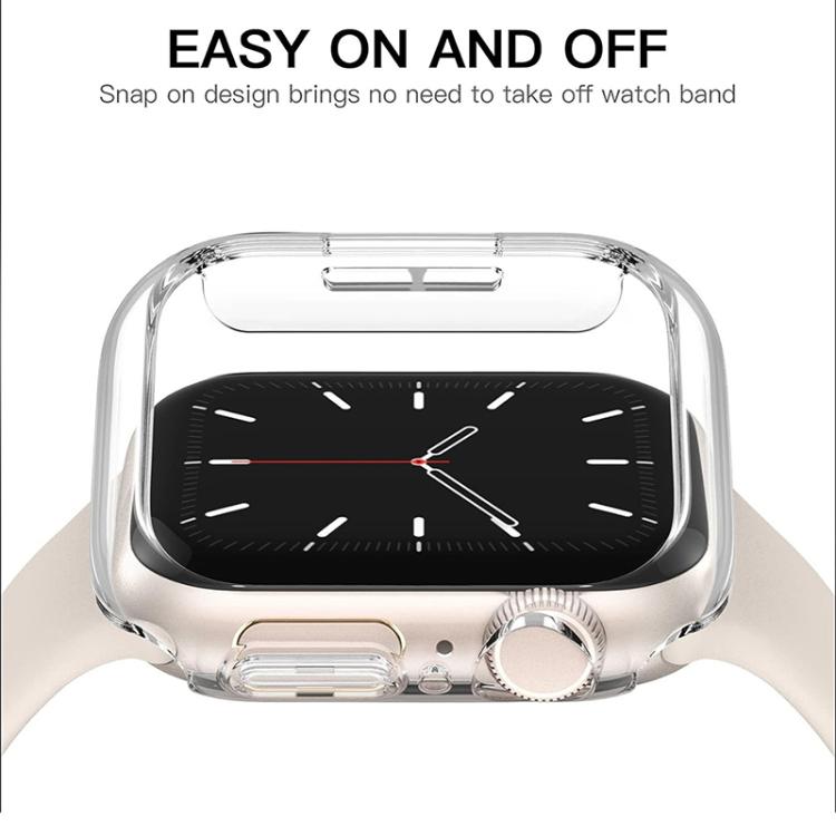 xDfind PC フロストホロー ハーフカバリーウォッチカバー、Apple Watch Series 3 / 2 / 1 42mm用