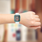 xDfind PC フロストホロー ハーフカバリーウォッチカバー、Apple Watch Series 6 / 5 / 4 / SE 44mm用、Apple Watch Series 6 / 5 / 4 / SE 40mm用、Apple Watch Series 11 46mm / 10 46mm用、Apple Watch Series 11 42mm / 10 42mm用