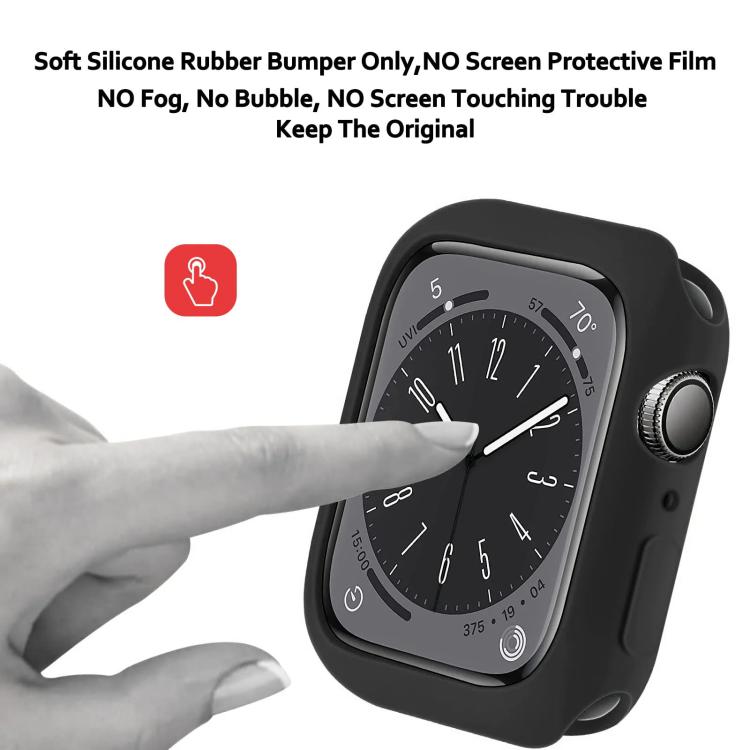 xDfind キャンディ TPU ウォッチカバー、Apple Watch Series 6 / 5 / 4 / SE 44mm用、Apple Watch Series 6 / 5 / 4 / SE 40mm用、Apple Watch Series 9 / 8 / 7 45mm用、Apple Watch Series 9 / 8 / 7 41mm用