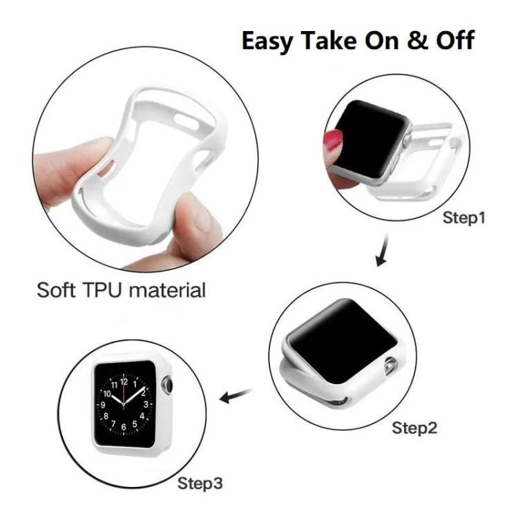 xDfind キャンディ TPU ウォッチカバー、Apple Watch Series 3 / 2 / 1 38mm用、Apple Watch Series 3 / 2 / 1 42mm用