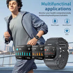 LC31 1.75インチTFTフルタッチスクリーン Bluetooth通話対応 アウトドアスポーツスマートウォッチ フラッシュライト付き