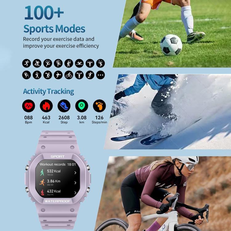 LC31 1.75インチTFTフルタッチスクリーン Bluetooth通話対応 アウトドアスポーツスマートウォッチ フラッシュライト付き
