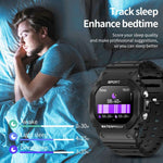 LC31 1.75インチTFTフルタッチスクリーン Bluetooth通話対応 アウトドアスポーツスマートウォッチ フラッシュライト付き