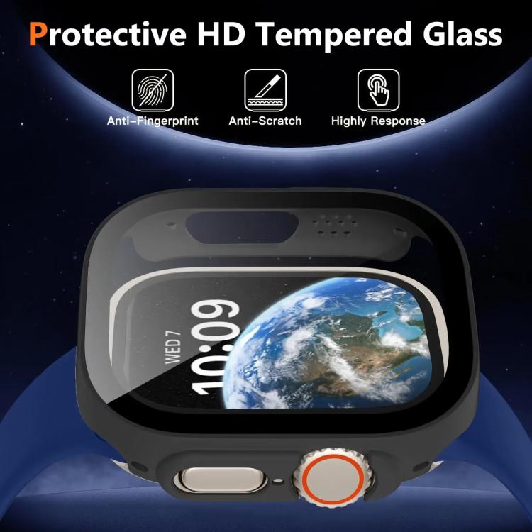 xDfind 強化ガラスフィルム一体型PCウォッチカバー、Apple Watch Series 3 / 2 / 1 42mm用