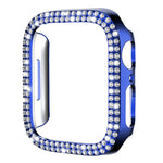 xDfind ダブルロウダイヤモンドホローPCウォッチカバー、Apple Watch Series 6 / 5 / 4 / SE 44mm用、Apple Watch Series 6 / 5 / 4 / SE 40mm用、Apple Watch Series 11 46mm / 10 46mm用、Apple Watch Series 11 42mm / 10 42mm用