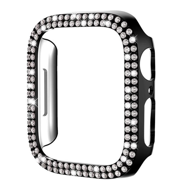 xDfind ダブルロウダイヤモンドホローPCウォッチカバー、Apple Watch Series 6 / 5 / 4 / SE 44mm用、Apple Watch Series 6 / 5 / 4 / SE 40mm用、Apple Watch Series 11 46mm / 10 46mm用、Apple Watch Series 11 42mm / 10 42mm用