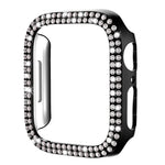 xDfind ダブルロウダイヤモンドホローPCウォッチカバー、Apple Watch Series 9 / 8 / 7 45mm用、Apple Watch Series 9 / 8 / 7 41mm用、Apple Watch Series 3 / 2 / 1 38mm用、Apple Watch Series 3 / 2 / 1 42mm用