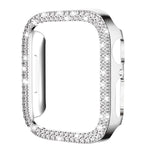 xDfind ダブルロウダイヤモンドホローPCウォッチカバー、Apple Watch Series 9 / 8 / 7 45mm用、Apple Watch Series 9 / 8 / 7 41mm用、Apple Watch Series 3 / 2 / 1 38mm用、Apple Watch Series 3 / 2 / 1 42mm用