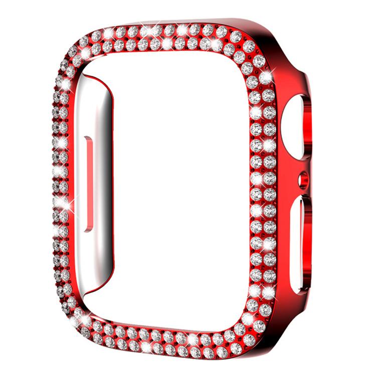 xDfind ダブルロウダイヤモンドホローPCウォッチカバー、Apple Watch Series 9 / 8 / 7 45mm用、Apple Watch Series 9 / 8 / 7 41mm用、Apple Watch Series 3 / 2 / 1 38mm用、Apple Watch Series 3 / 2 / 1 42mm用