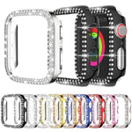 xDfind ダブルロウダイヤモンドホローPCウォッチカバー、Apple Watch Series 9 / 8 / 7 45mm用、Apple Watch Series 9 / 8 / 7 41mm用、Apple Watch Series 3 / 2 / 1 38mm用、Apple Watch Series 3 / 2 / 1 42mm用