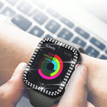 xDfind ダブルロウダイヤモンドホローPCウォッチカバー、Apple Watch Series 6 / 5 / 4 / SE 44mm用、Apple Watch Series 6 / 5 / 4 / SE 40mm用、Apple Watch Series 11 46mm / 10 46mm用、Apple Watch Series 11 42mm / 10 42mm用
