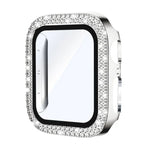 xDfind ダブルロウダイヤモンド強化ガラスフィルム一体型PCウォッチカバー、Apple Watch Series 6 / 5 / 4 / SE 44mm用、Apple Watch Series 6 / 5 / 4 / SE 40mm用、Apple Watch Series 11 46mm / 10 46mm用、Apple Watch Series 11 42mm / 10 42mm用