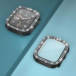xDfind ダブルロウダイヤモンド強化ガラスフィルム一体型PCウォッチカバー、Apple Watch Series 9 / 8 / 7 41mm用、Apple Watch Series 3 / 2 / 1 38mm用、Apple Watch Series 3 / 2 / 1 42mm用