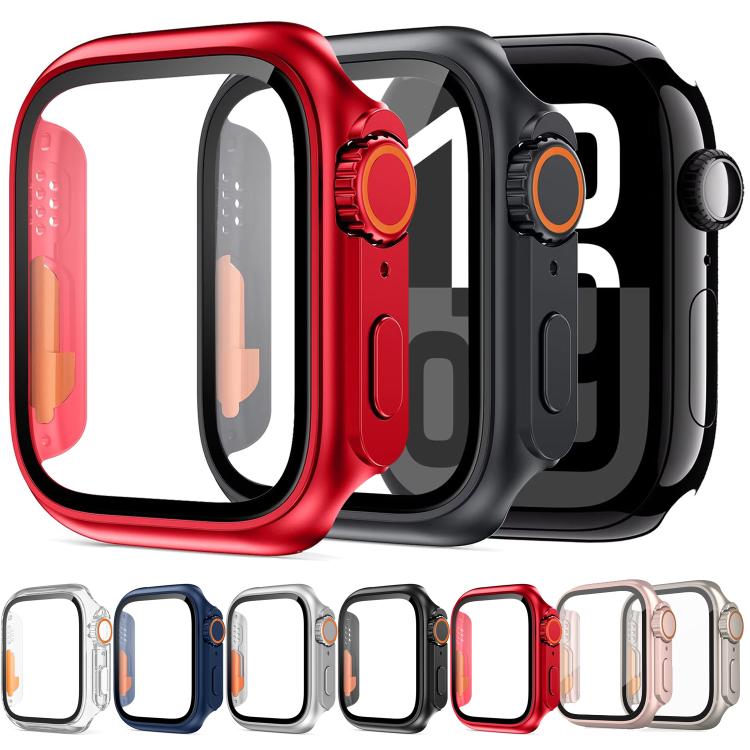 xDfind Ultra 49mm 強化ガラスフィルム一体型PCウォッチカバーに変更、Apple Watch Series 6 / 5 / 4 / SE 44mm用、Apple Watch Series 6 / 5 / 4 / SE 40mm用、Apple Watch Series 9 / 8 / 7 45mm用、Apple Watch Series 9 / 8 / 7 41mm用