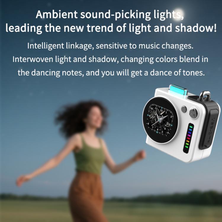 G300 スマートLEDスクリーン ポータブルBluetooth 5.4ワイヤレススピーカー、G300（グレー）、G300（ホワイト）