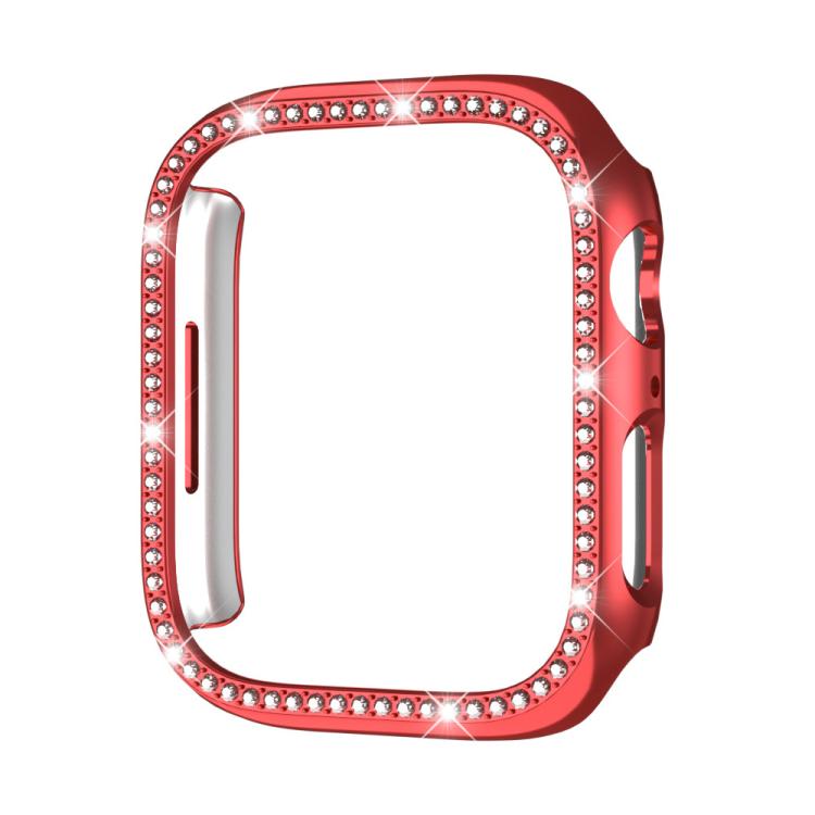 xDfind シングルロー ダイヤモンド ホロー PC 時計カバー、Apple Watch シリーズ 11 46mm / 10 46mm 用、Apple Watch シリーズ 11 42mm / 10 42mm 用