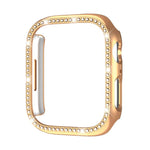 xDfind シングルロー ダイヤモンド ホロー PC 時計カバー、Apple Watch シリーズ 11 46mm / 10 46mm 用、Apple Watch シリーズ 11 42mm / 10 42mm 用