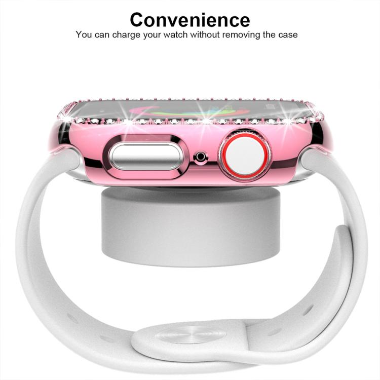 xDfind シングルロー ダイヤモンド ホロー PC 時計カバー、Apple Watch シリーズ 11 46mm / 10 46mm 用、Apple Watch シリーズ 11 42mm / 10 42mm 用