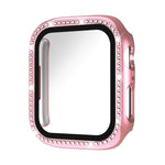 xDfind シングルロー ダイヤモンド 強化ガラスフィルム 一体型 PC 時計ケース、Apple Watch シリーズ 44mm 用、Apple Watch シリーズ 40mm 用、Apple Watch シリーズ 11 46mm / 10 46mm 用、Apple Watch シリーズ 11 42mm / 10 42mm 用、Apple Watch Ultra 3 / 2 / 1 49mm 用