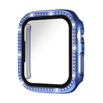 xDfind シングルロー ダイヤモンド 強化ガラスフィルム 一体型 PC 時計ケース、Apple Watch シリーズ 44mm 用、Apple Watch シリーズ 40mm 用、Apple Watch シリーズ 11 46mm / 10 46mm 用、Apple Watch シリーズ 11 42mm / 10 42mm 用、Apple Watch Ultra 3 / 2 / 1 49mm 用