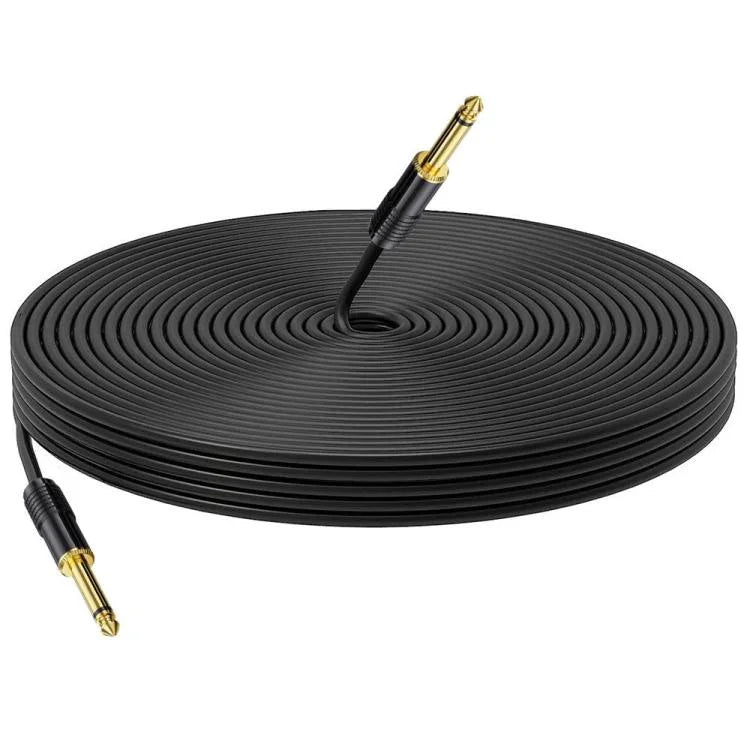 Mono Male to Male 6.35mm Mixer Audio Cable, 0.5m, 1m, 1.5m, 2m, 3m, 5m, 10m, 15m, 20m
