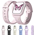 xDfind 3D レーザー彫刻 シリコン 時計バンド、Apple Watch 42 / 44 / 45 / 46 / 49mm 用、Apple Watch 38 / 40 / 41 / S11 42mm 用