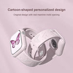 xDfind 3D レーザー彫刻 シリコン 時計バンド、Apple Watch 42 / 44 / 45 / 46 / 49mm 用、Apple Watch 38 / 40 / 41 / S11 42mm 用