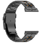 26mm 幅 デュアルカラー 取り外し可能 セーフティクラスプ チタン合金 時計バンド、Apple Watch 46mm / 49mm / 45mm / 44mm 用
