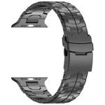 取り外し可能 セーフティクラスプ チタン合金 時計バンド、Apple Watch 46mm / 49mm / 45mm / 44mm 用、Apple Watch 42mm / 41mm / 40mm / 38mm 用
