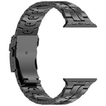 取り外し可能 セーフティクラスプ チタン合金 時計バンド、Apple Watch 46mm / 49mm / 45mm / 44mm 用、Apple Watch 42mm / 41mm / 40mm / 38mm 用
