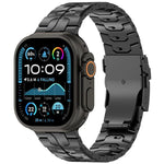 取り外し可能 セーフティクラスプ チタン合金 時計バンド、Apple Watch 46mm / 49mm / 45mm / 44mm 用、Apple Watch 42mm / 41mm / 40mm / 38mm 用